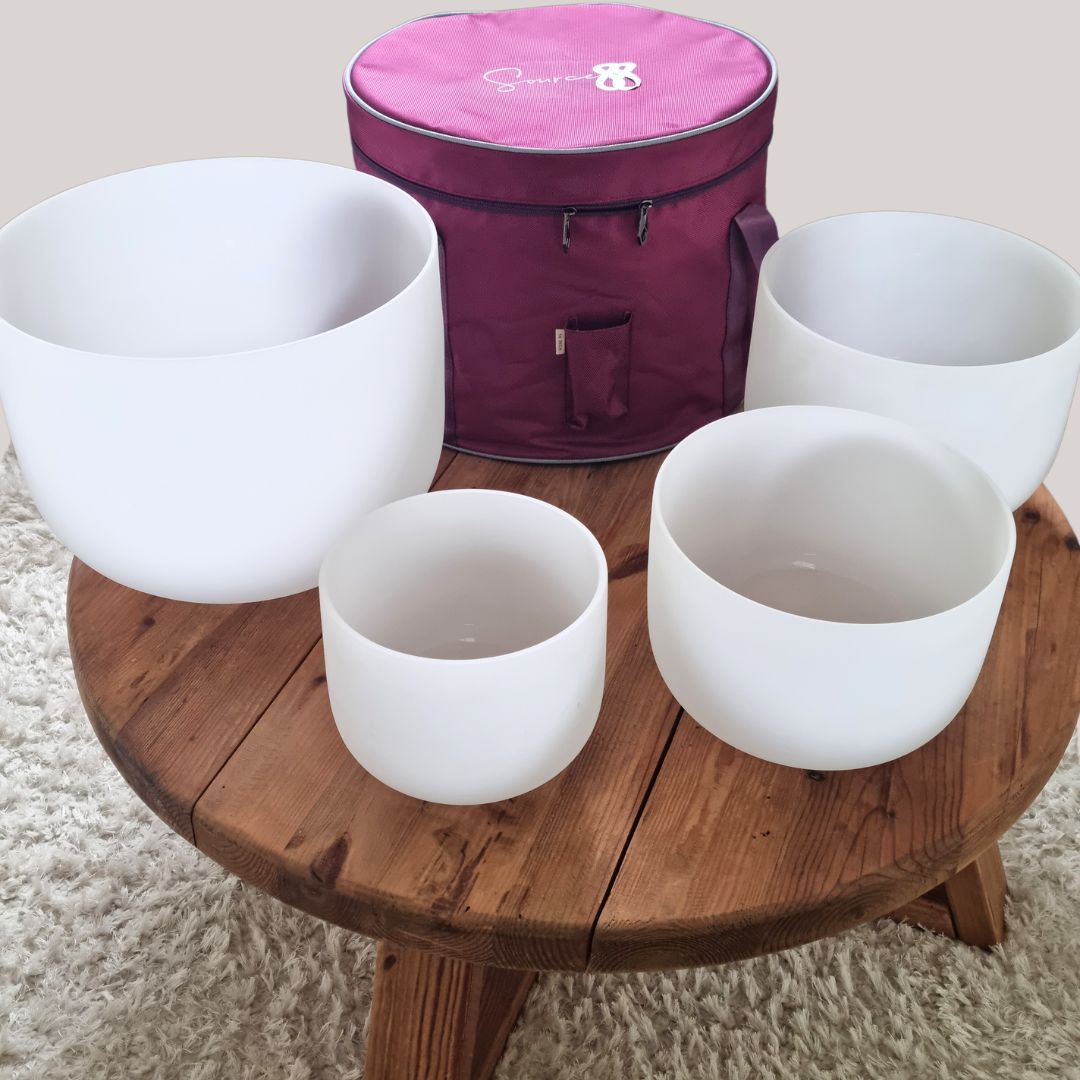 Source 88 Practitioner Pro Expression 14” 4-Piece Crystal Bowl Set