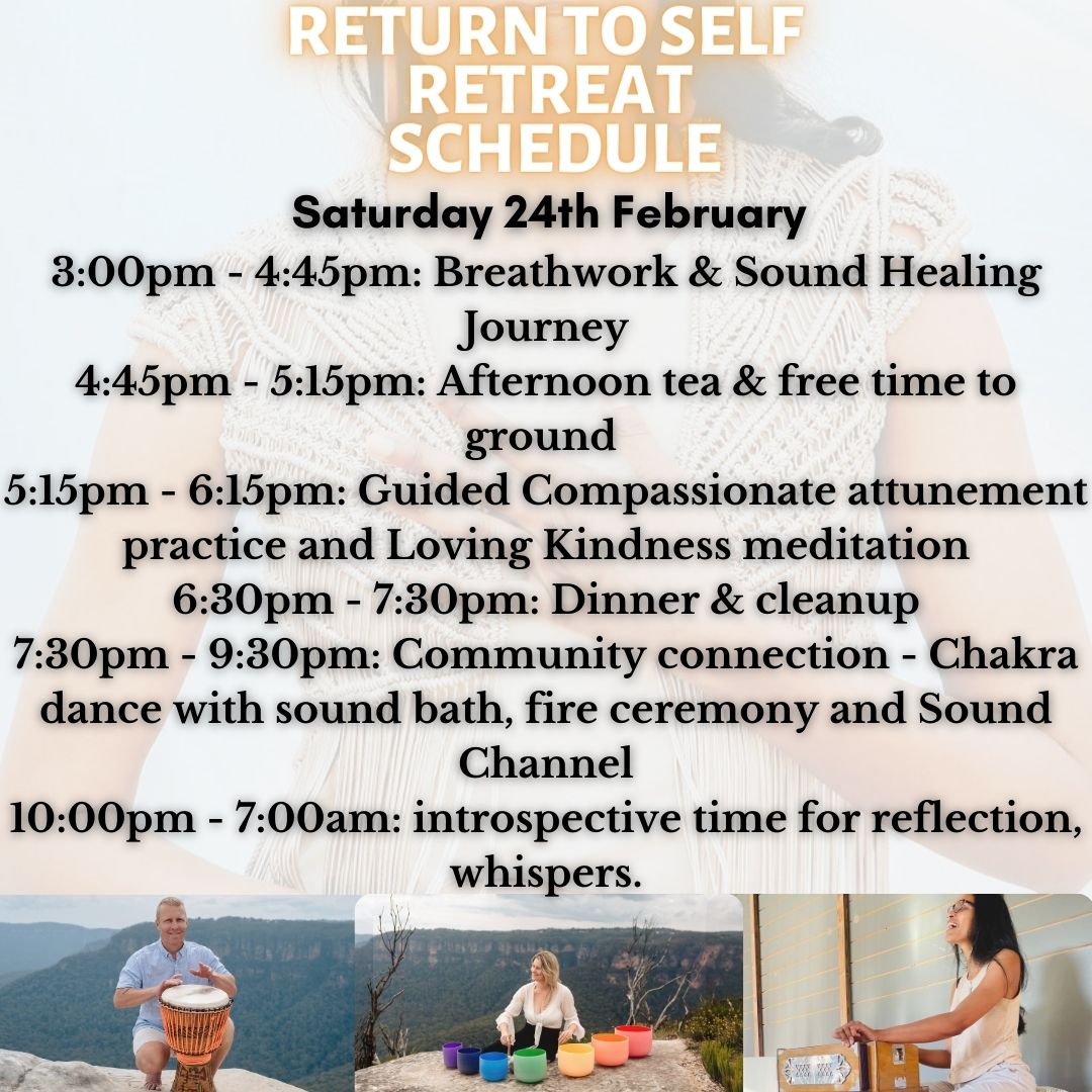 Return to Self ~ Weekend Retreat ~ 23rd Feb - 25th Feb 2024