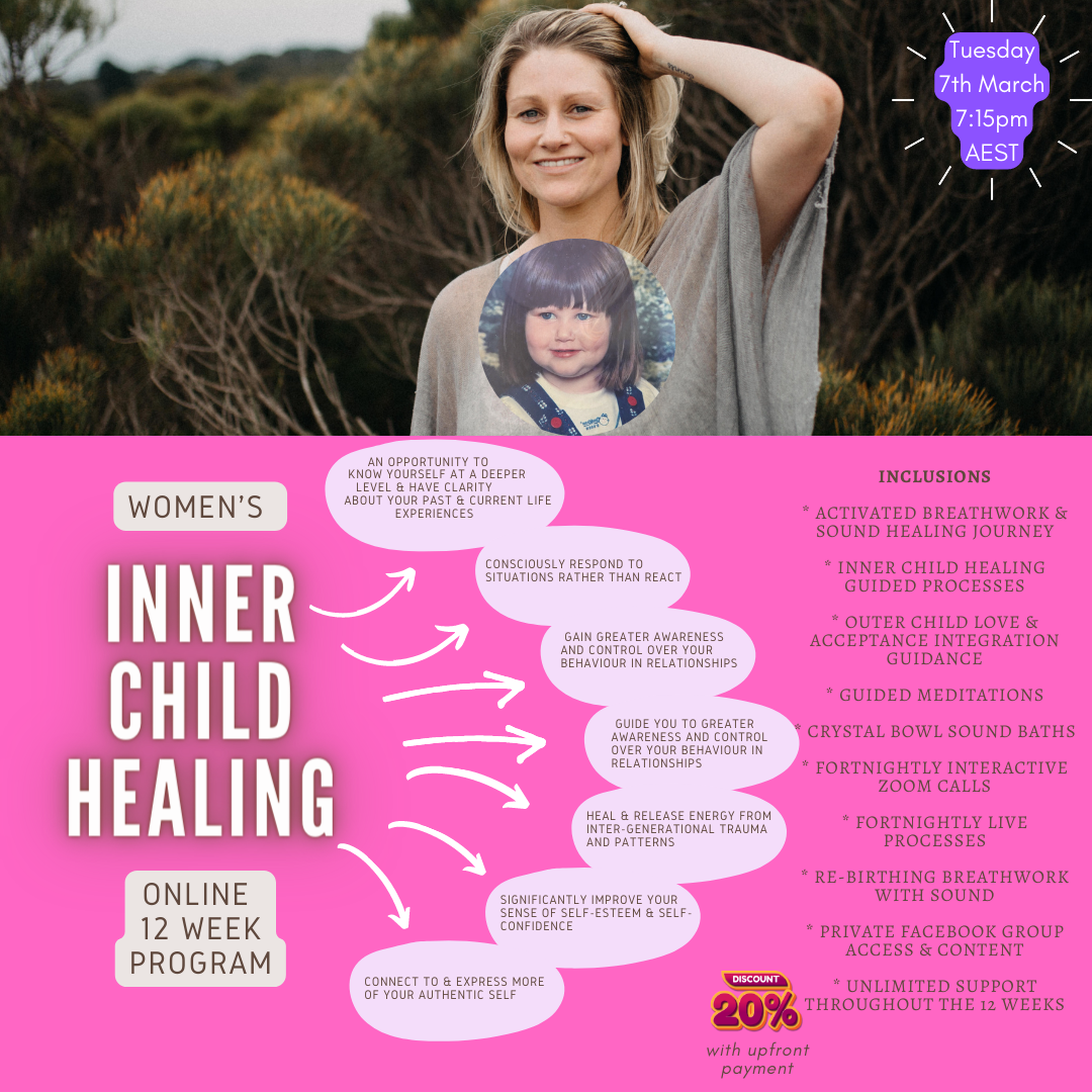 Women's Inner Child Healing 12 Week Online Program